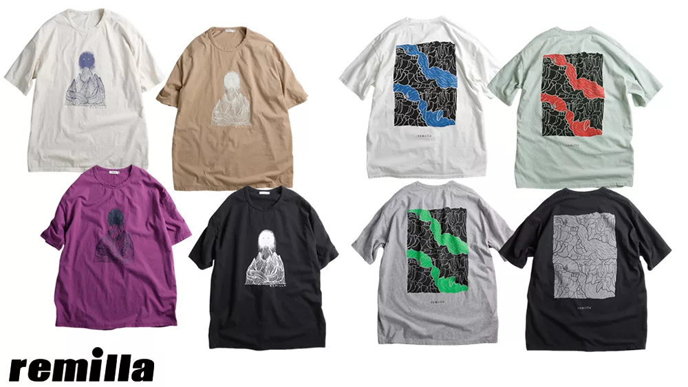 レミーラ2025春夏物のプリントTシャツ