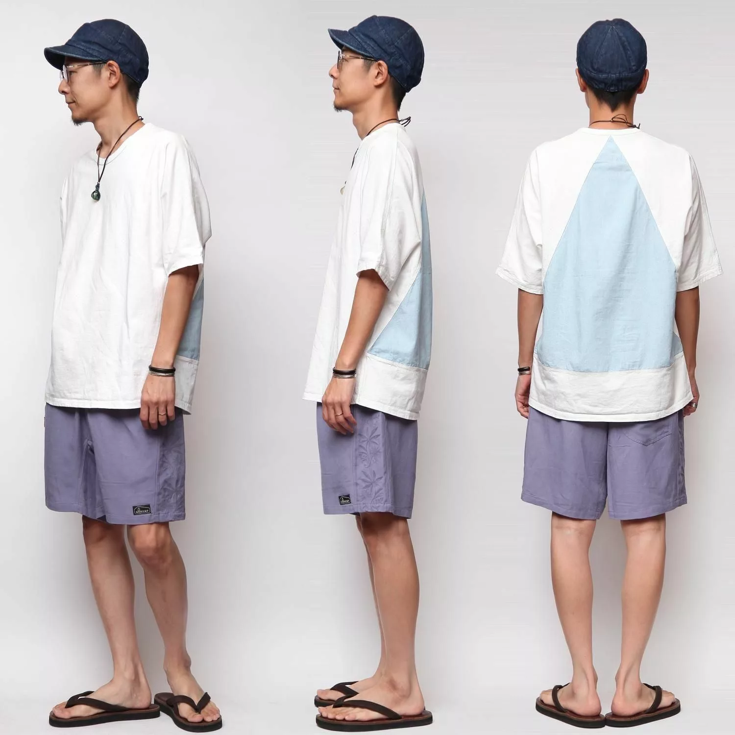 GOHEMP ゴーヘンプ|HEMP JAM SHORTS BAMBOOを使ったコーディネート例