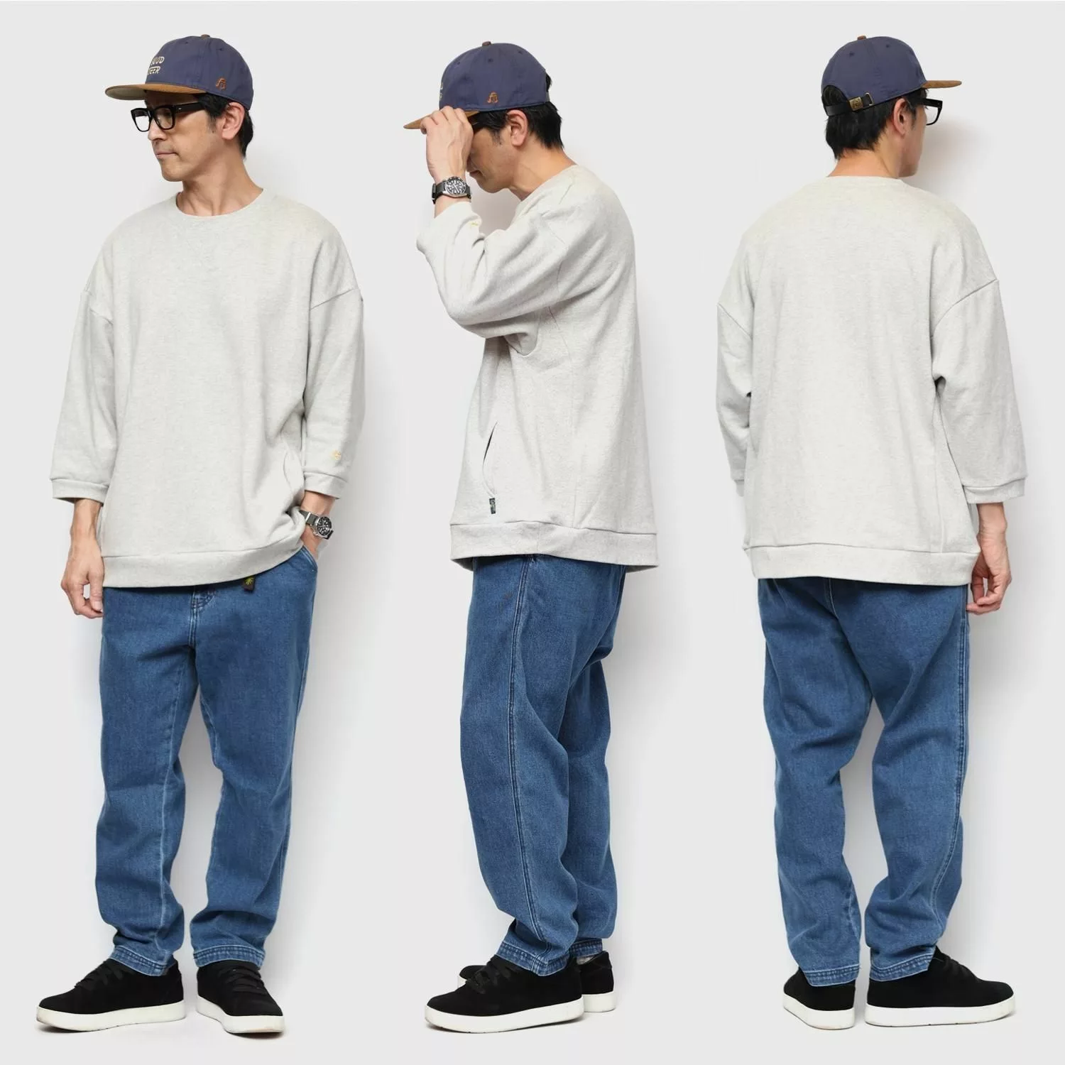 GOHEMP ゴーヘンプ|THREE QUARTER SL CREW 26を使ったコーディネート例